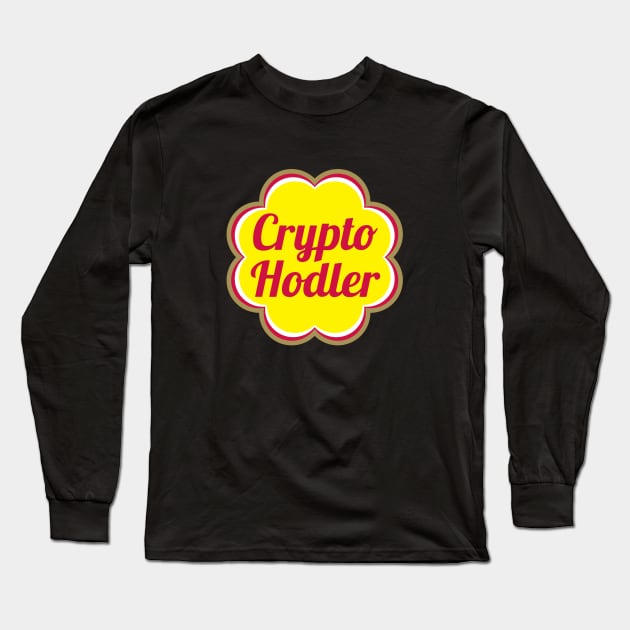 Crypto Hodler Lollipop Original Big Logo Long Sleeve T-Shirt by felixbunny